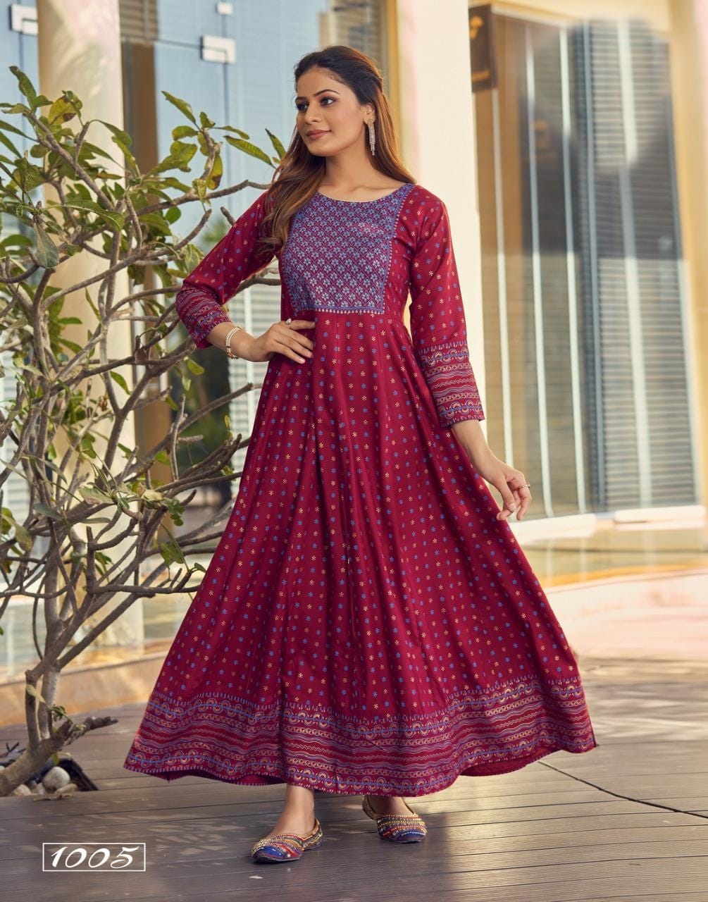 Anarkali 09 New Fancy Function Wear Wholesale Anarkali Kurtis Catalog